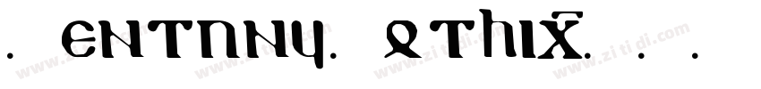 Centuny Gothic字体转换